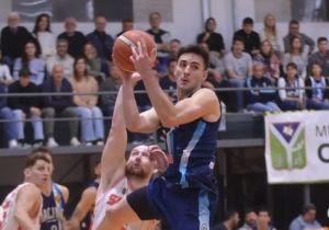 Nehuén en acción en las finales del Clausura.